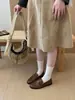Mocasines Planos de Tacón Bajo Estilo Old Money para Mujer, Nuevos Zapatos Pequeños de Cuero con Hebilla de Cinturón Estilo Británico Otoño 2026, Zapatos de Salón Individuales Vintage de Corte Profundo