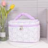 Nova Bolsa Cosmética Pétala Quadrada Bolsa de Armazenamento de Grande Capacidade para Cosméticos Portátil para Viagem Bolsa Cosmética de Alta Qualidade Pequena Fragrância