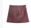 Estilo Europeu e Americano Amazon Aliexpress Tendência Popular da Moda Versátil Gola Lapela Botão Jaqueta de PU Mini Saia Conjunto