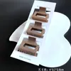 Grampo de Cabelo Quadrado de 4cm para Mulheres, Mais Vendido Transfronteiriço, Presilha de Garra de Cor Gradiente de Tamanho Médio para Rabo de Cavalo Alto Semi-Preso, Presilha Tubarão
