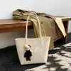 Bolso retro 2026 otoño/invierno para mujer, bolso tote tejido, transfronterizo, gran capacidad, bolso de hombro, bolso de axila, bolso de mano