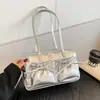 Bolsa Grande Portátil Transfronteriza Bolsa de Bolos Lazo en Forma de Moño Bolso de Hombro Versátil de Gran Capacidad Bolso Tote para Mujer