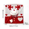 Decoraciones de Navidad, Fundas para Sillas con Sombreros, Fundas para Taburetes, Fundas para Sillas de Muñeca, Decoración para el Hogar Europea y Americana, Mini Bufandas de Navidad