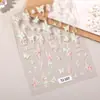 Portavelas Aurora Pegatinas para Uñas Mariposa 5D en Relieve Lujo Ligero Brillo de Concha Pegatinas para Uñas Accesorios Arte de Uñas Estilo Tj