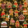 Fabricante Transfronteiriço Novo Produto Colorido Festival de Natal Criativo Gnomo de Doce Coração Quente Casa Decoração de Madeira Pingente de Festa