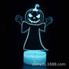 Lámpara de Cabeza de Calavera Luz LED Lámpara de Escritorio 3D Luz Nocturna USB Creativa Proyección Luminosa Regulable Protección Ocular Tipo Táctil