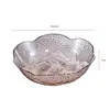 Nueva mesa de centro transparente de plástico para sala de estar, bandeja de frutas, bandeja de exhibición de bocadillos de alta estética, bandeja de almacenamiento para mesa de comedor