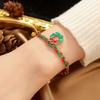 Pulsera Mu Shang Transfronteriza Nuevo Santa Claus Pulsera Tejida a Mano Estilo Academia Unisex MS1389
