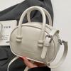 Bolso de Boliche Portátil Estilo Crema de Venta Caliente Estilo Coreano para Niña a la Moda de Alta Gama Estilo Occidental Combinable Sencillo Bandolera