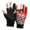 Guantes de pesca Dew de tres dedos Road Yafei anti-pesca marítima fuga dedo guantes de pesca ciclismo al aire libre suministros de pesca al por mayor