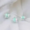 Acessórios de joias diy material com contas cor mágica AB estrela de cinco pontas contas soltas crianças acrílico transparente Estrela contas de furo grande