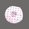 Yiwu en stock gorro de ducha impermeable desechable engrosado color punto de onda PVC gorro de ducha para adulto PE gorro de ducha anti-aceite