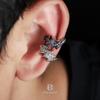 Pendientes de circonita con diseño de relámpago para hombre, joyería con diseño versátil, pendientes sencillos y distintivos para mujer, accesorios ligeros y de lujo que combinan con todo.
