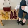 Zapatos de Mujer Chuyuji con Punta Fina, Estilo Nuevo Primavera 2026, Zapatos de Mujer para Combinar con Faldas, Mocasines Bajos con Lazo, Zapatos Planos Rojos
