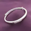 Pulsera Fu de plata de ley plata de ley 999 estilo étnico para mujer Pulsera de plata Baifu venta caliente regalo del Día de la Madre