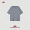 Camiseta Leve Bk Roupas Masculinas 190g Algodão Puro Leve Cor Sólida Estilo Básico Tendência Ombro Caído Manga Curta Camiseta para Homens.