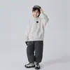 Ropa Infantil Haima 2025 Invierno Nuevo Sudadera Gruesa de Invierno con Forro Polar para Niños Mayores Suéter Ropa de Moda