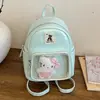 Mochila Transparente de Nuevo Estilo de Alta Apariencia Transfronteriza para Mujer, Bolso Escolar para Estudiante, Linda Mochila de Viaje para Niñas