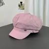 Boina Retro Delgada Transpirable de Verano para Mujer, Estilo Coreano Dulce y Elegante, Hace que la Cara Parezca Más Pequeña, Sombrero Octogonal Versátil