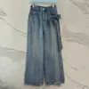Calça Reta Versátil de Cintura Alta Estilo Hong Kong com Controle de Barriga, Corte Slim Fit para Corpo em Formato de Pera, Valoriza e com Caimento Fluido, Cobre os Quadris, Adequada para Roupas de Exterior, Jeans Feminino