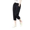 Pantalones Capri de Lino Originales Japoneses para Comercio Exterior, Holgados, Casuales, Pierna de Algodón y Lino, Pantalones Hallen para Mujer