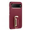 Nueva funda para teléfono Huawei PuraX View con soporte giratorio para muñeca, con acabado metálico, diseño de cuero liso y sensación premium, que ofrece protección contra caídas