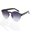 Gafas de Sol Corazón Melocotón Corazón Congelado Transparentes Gafas de Sol Color Caramelo Europeas y Americanas Gafas de Sol Oceánicas Integradas