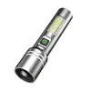 Lanterna LED Nova Laser Branco Alta Potência Três Fontes de Luz Luz Forte Longo Alcance Zoom Gancho de Pendurar Lanterna Lanterna de Pesca