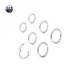 Anillo de Titanio G23 para Nariz Anillo para Labio Aro Cerrado sin Costura Pendientes Piercing de Septum Anillo para Hueso de la Oreja Joyería para Piercings de Propósito Múltiple Piercing