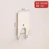 Ganchos adhesivos simples de doble garra sin clavos, metal engrosado, ganchos sin taladro, ganchos de almacenamiento autoadhesivos para puertas de baño, al por mayor