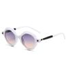 Gafas de sol de alta gama con montura redonda irregular retro 2024 para mujer, gafas de sol de estilo urbano transfronterizo europeo y americano para hombre.
