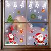 Venta caliente transfronteriza decoración de Navidad árbol de Navidad muñeco de nieve anciano copo de nieve pegatinas estáticas combinación decoración de Navidad para el hogar