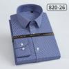 Camisa Social Masculina de Manga Longa 100% Algodão Dp Pronta para Usar Resistente a Amassados com Listras de Algodão
