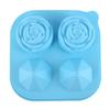 Molde Nuevo para Bolas de Hielo de Whisky de 4 Orificios Rosa Diamante Bandeja de Hielo de Silicona DIY Día de San Valentín Venta al por Mayor Fabricación de Hielo