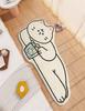 Tapete de porta fofo tapete de pé tapete de porta de desenho animado tapete de quarto urso caxemira absorvente antiderrapante cobertor de cabeceira