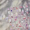 Entra en Retro Japonés Anticuado Muñeca de Tela Dulce Manicura KT Estilo Milenio Gato de Dibujos Animados Pegatinas para Uñas