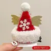 Grampo de Cabelo de Galho de Veado de Natal Grampo de Cabelo de Ano Novo Chifre de Alce Grampo Lateral Bico de Pato Acessórios de Cabelo Adorável Doce Adorno de Cabeça