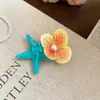 Didy No Tiene Miedo del Mismo Pasador Verde de Phalaenopsis Flor Lateral Flor Artificial Tocado Accesorios para el Cabello de Viaje a la Costa