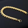 Pulsera chapada en oro de 18 quilates con diseño de explosión de Amazon para hombre, joyería europea y americana, venta al por mayor.
