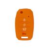 Para Kia Nuevo Sorento K5 Plegable 4 Llaves Estuche de Silicona para Llave Estuche para Llave de Coche Pegamento Suave Estuche para Control Remoto