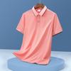Algodão penteado lapela T-shirt bordada LOGO negócios trabalho roupas publicidade camisa grupo vestuário ferramental camisa polo impressão personalizada