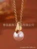 Wei Xue com estilo antigo bola bi bola bola colar diamante pequena bola de ouro bola colar nova corrente de suéter chinês mulheres