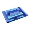 Estudiante Algodón Puro Dormitorio Tres Piezas Cama Individual Azul y Blanco a Cuadros Sábanas Funda de Edredón Dormitorio Escolar Litera Funda de Edredón Azul