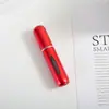Frasco Recarregável de Perfume 5ml com Janela Pequena, Frasco Spray Auto-Bomba, Frasco de Perfume Tipo Pressão de Alumínio