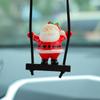 Comercio electrónico en el extranjero para Navidad Papá Noel muñeco de nieve regalo coche de dibujos animados colgante decoración de coche