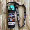 Extensión de tapa de taza con extensión para viajes al aire libre con taza térmica correa portátil color caricatura correa de hombro venta al por mayor se puede personalizar