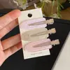 Paquete de 3 Pinzas para el Cabello Cuadros sin Costuras con Pedrería en Forma de Corazón para Niña de Principios de Primavera Pasador para Flequillo con Lazo de Puntos Dulces Accesorios para el Cabello