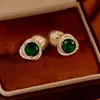 Placa de Incienso para Mosquitos sin Orejas Pinza para Orejas Estilo Retro Hong Kong Aretes de Zafiro Moda Personalidad Sentido de Alta Gama Pendientes Pendientes