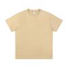 190 gramas de algodão lavado gola redonda manga curta camiseta masculina cor sólida base camisa logotipo personalizado impresso camisa cultural atacado impressão