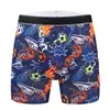 Ropa Interior Masculina Transfronteriza Temu Xiyin Calzoncillos Tipo Bóxer Largos para Hombre Estampado de Caricaturas con Graffiti Tallas Grandes Europeas y Americanas